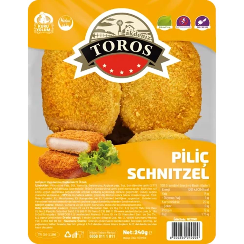 Toros Piliç Schnitzel 360 Gr Koli(15)