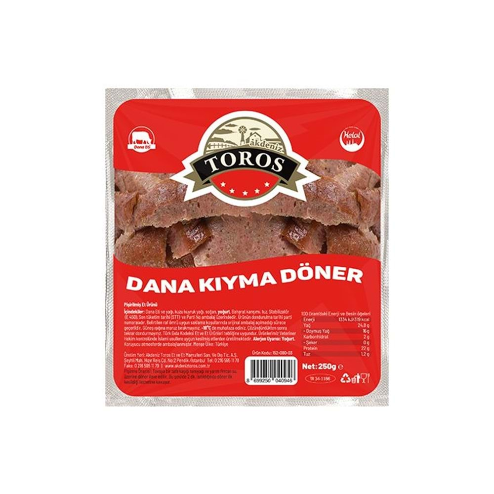 Toros Kıyma Döner 250 Gr Koli (28)