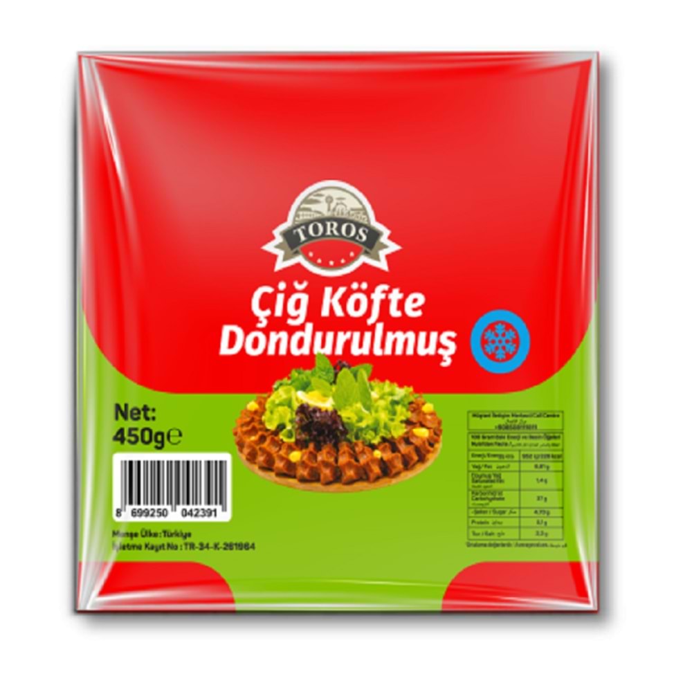 Toros Çiğ Köfte Donuk 450 Gr